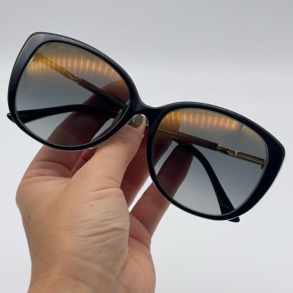 JIMMY CHOO Sunglasses ALY/F/S AE2 FQ Black/Gold/Glitter Women NEW main image 5